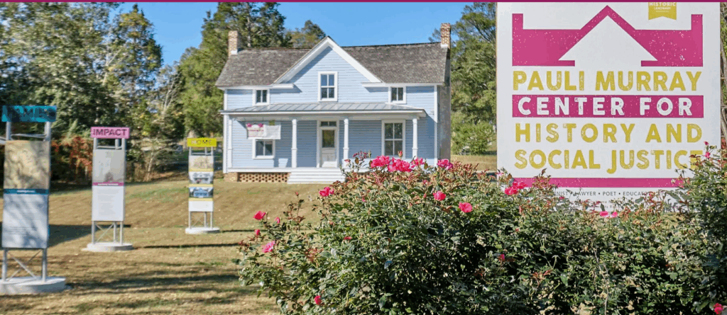 The Pauli Murray Center, Pauli Murrary's childhood home in the historic West End neighborhood of Durham, NC.